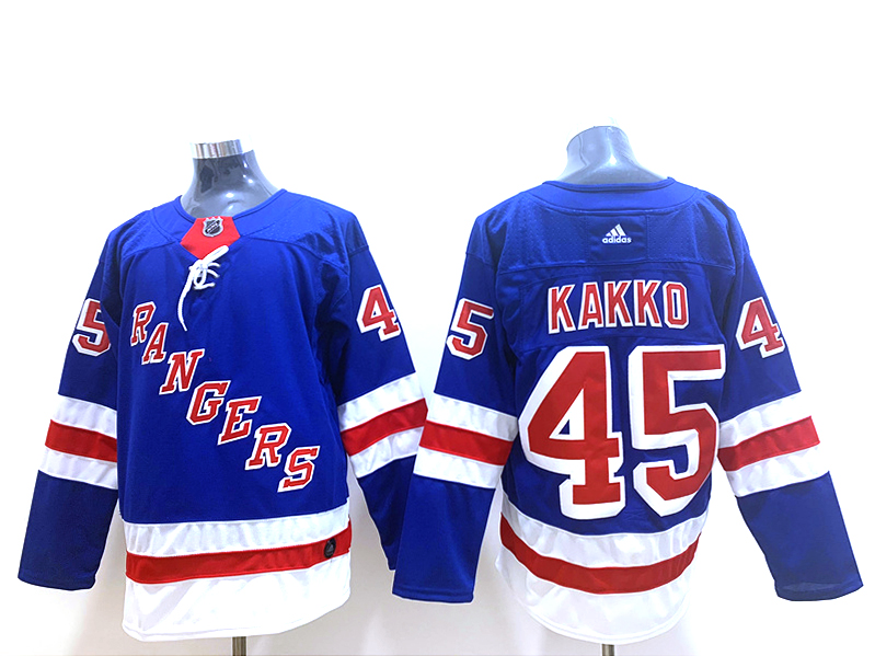 Men's New York Rangers Kaapo Kakko #45 Blue Jersey